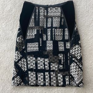 Bottega Veneta Pencil Skirt w Leather Trim Eur 40